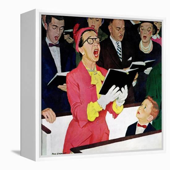 "Singing Praise", March 7, 1959-Richard Sargent-Framed Premier Image Canvas