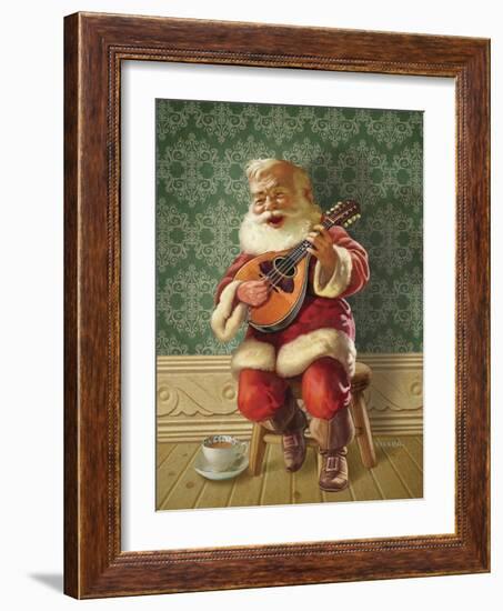 Singing Santa II-Dan Craig-Framed Giclee Print