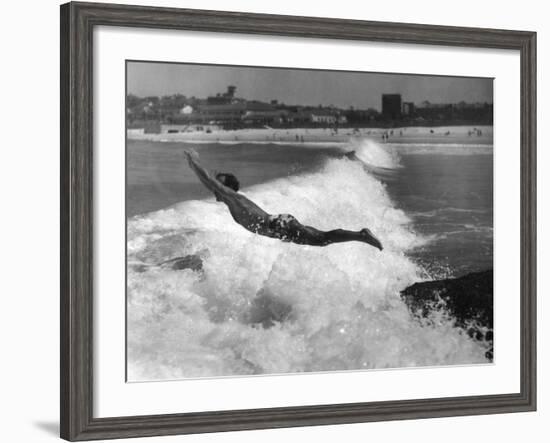 Singing Surfer-null-Framed Photographic Print