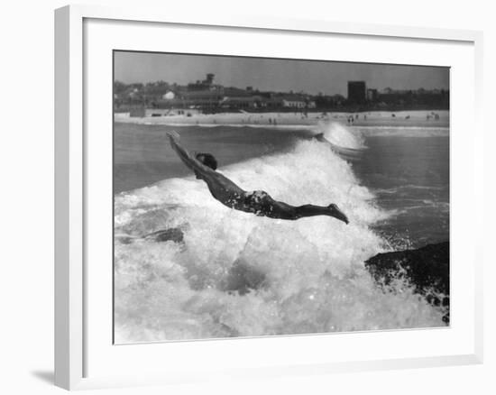 Singing Surfer-null-Framed Photographic Print