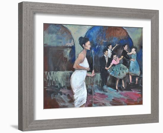 SINGING THE BLUES-ALLAYN STEVENS-Framed Art Print