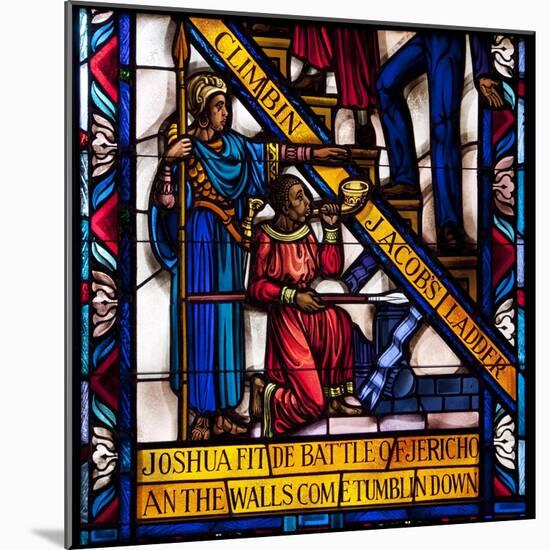 Singing Windows Stained Glass, Designed By J&R Lamb, University Chapel Tuskegee University, Alabama-Carol Highsmith-Mounted Art Print