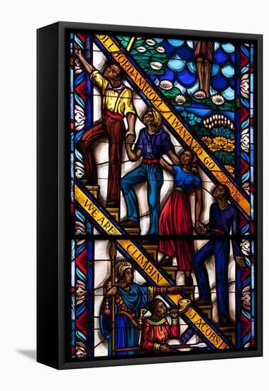 Singing Windows Stained Glass, Designed By J&R Lamb, University Chapel Tuskegee University, Alabama-Carol Highsmith-Framed Stretched Canvas