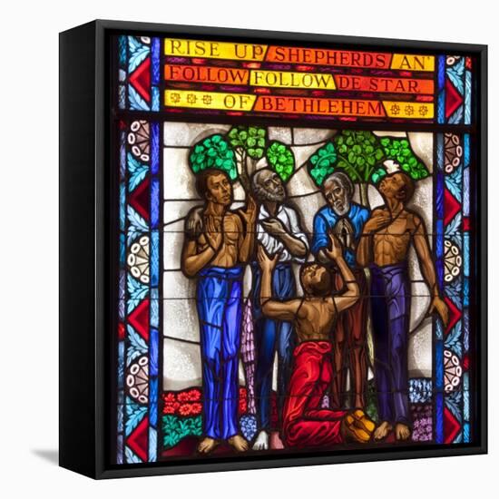 Singing Windows Stained Glass, Designed By J&R Lamb, University Chapel Tuskegee University, Alabama-Carol Highsmith-Framed Stretched Canvas