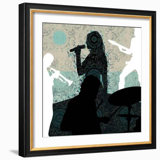 Singing-Teofilo Olivieri-Framed Giclee Print