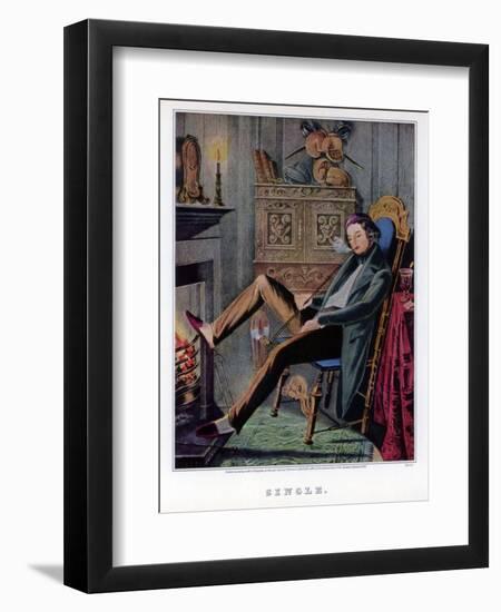 Single, 1845-Nathaniel Currier-Framed Giclee Print