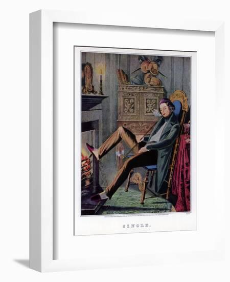 Single, 1845-Nathaniel Currier-Framed Giclee Print