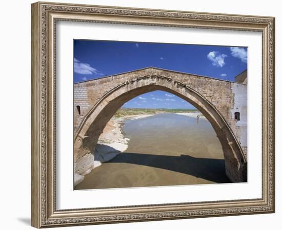 Single Arch of the Malabadi Bridge across the Batman River, Kurdistan Area of Anatolia, Turkey-Woolfitt Adam-Framed Photographic Print