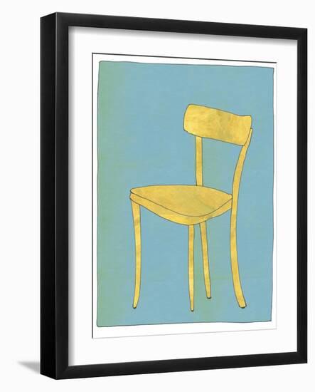 Single Blond Chair Looking for Home-Jan Weiss-Framed Art Print