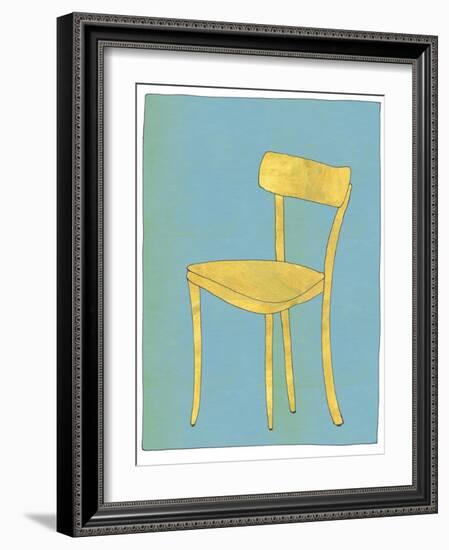 Single Blond Chair Looking for Home-Jan Weiss-Framed Art Print