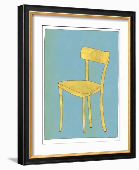 Single Blond Chair Looking for Home-Jan Weiss-Framed Art Print