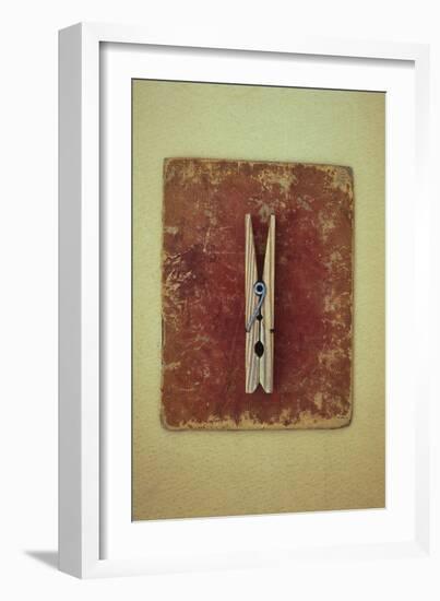 Single Clothes Peg-Den Reader-Framed Photographic Print