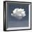 Single Cloud Blue, 2024-Jesse Carter-Framed Art Print