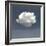 Single Cloud Blue, 2024-Jesse Carter-Framed Art Print