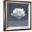 Single Cloud Blue, 2024-Jesse Carter-Framed Art Print