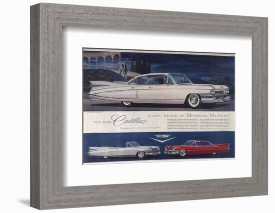 Single Glance Tells You, These are the Newest and Most Magnificent Cadillac Cars Ever Created-null-Framed Photographic Print