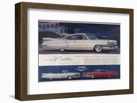 Single Glance Tells You, These are the Newest and Most Magnificent Cadillac Cars Ever Created-null-Framed Photographic Print