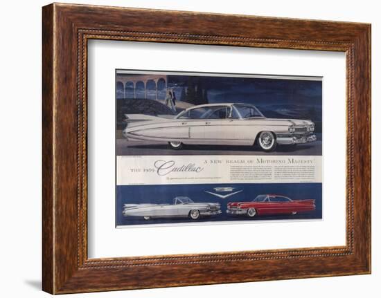 Single Glance Tells You, These are the Newest and Most Magnificent Cadillac Cars Ever Created-null-Framed Photographic Print