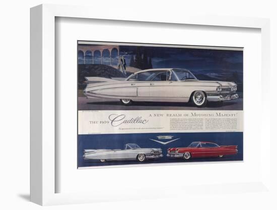 Single Glance Tells You, These are the Newest and Most Magnificent Cadillac Cars Ever Created-null-Framed Photographic Print