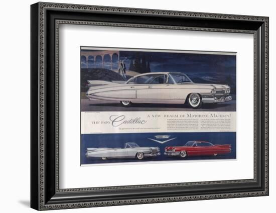 Single Glance Tells You, These are the Newest and Most Magnificent Cadillac Cars Ever Created-null-Framed Photographic Print