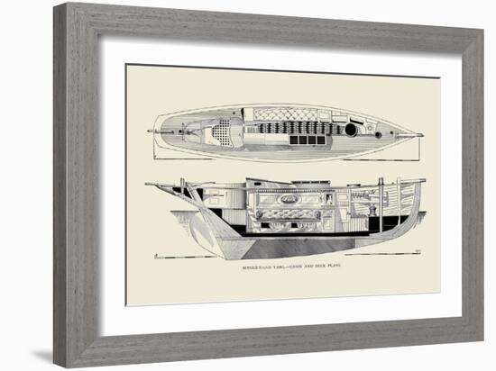 Single-Hand Yawl Cabin and Deck-Charles P. Kunhardt-Framed Art Print