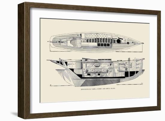 Single-Hand Yawl Cabin and Deck-Charles P. Kunhardt-Framed Art Print