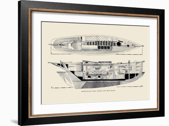 Single-Hand Yawl Cabin and Deck-Charles P. Kunhardt-Framed Art Print