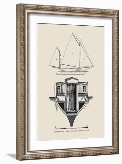 Single-Hand Yawl Rig and Construction-Charles P. Kunhardt-Framed Art Print