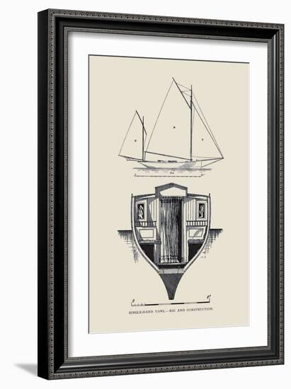 Single-Hand Yawl Rig and Construction-Charles P. Kunhardt-Framed Art Print