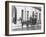 Single-Horsed Carriage (B/W Photo)-English Photographer-Framed Giclee Print