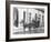 Single-Horsed Carriage (B/W Photo)-English Photographer-Framed Giclee Print