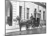 Single-Horsed Carriage (B/W Photo)-English Photographer-Mounted Giclee Print