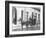 Single-Horsed Carriage (B/W Photo)-English Photographer-Framed Giclee Print