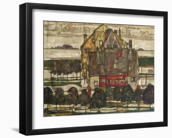 Single Houses, 1915-Egon Schiele-Framed Giclee Print