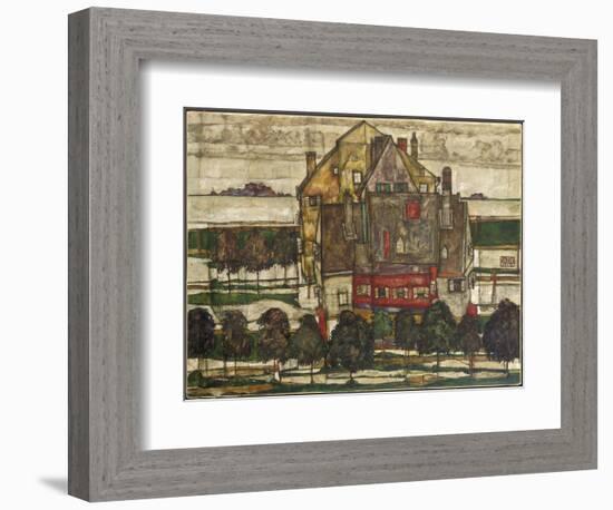 Single Houses-Egon Schiele-Framed Giclee Print