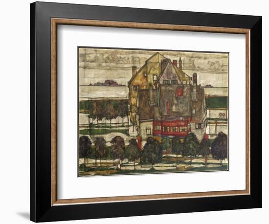 Single Houses-Egon Schiele-Framed Giclee Print