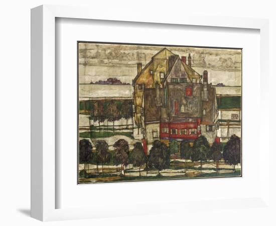 Single Houses-Egon Schiele-Framed Giclee Print