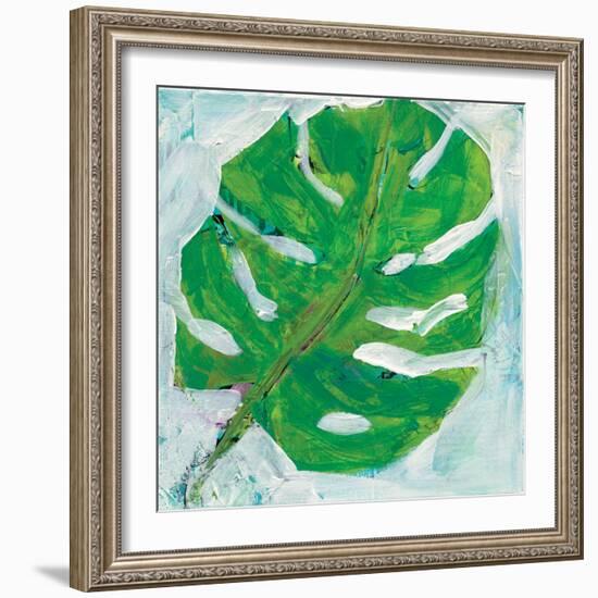 Single Leaf Play-Kellie Day-Framed Art Print