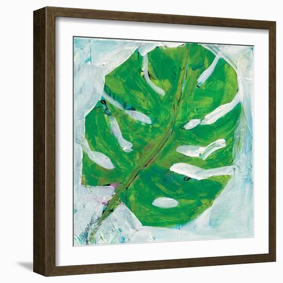 Single Leaf Play-Kellie Day-Framed Art Print