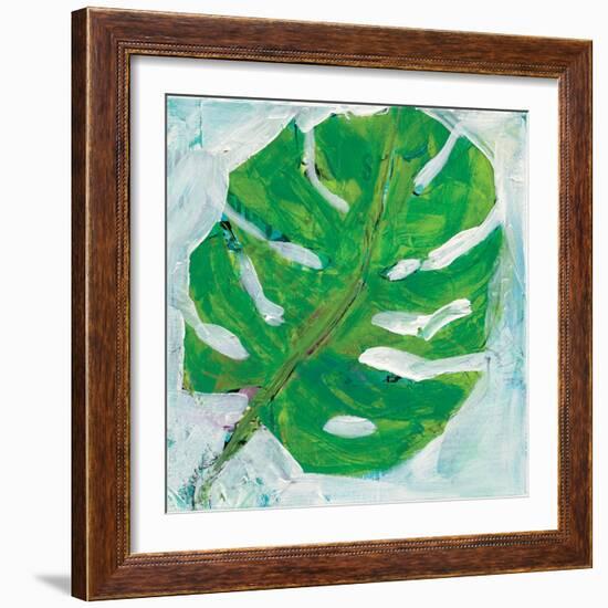 Single Leaf Play-Kellie Day-Framed Art Print