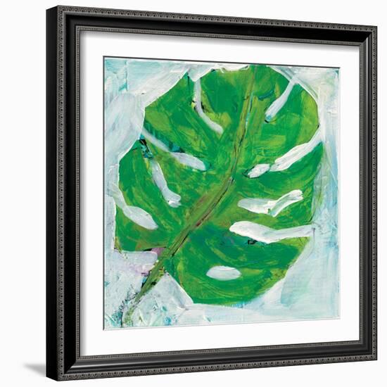 Single Leaf Play-Kellie Day-Framed Art Print