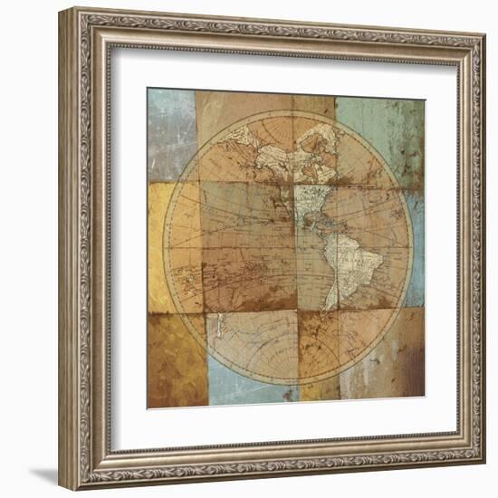 Single Map-Elizabeth Medley-Framed Art Print