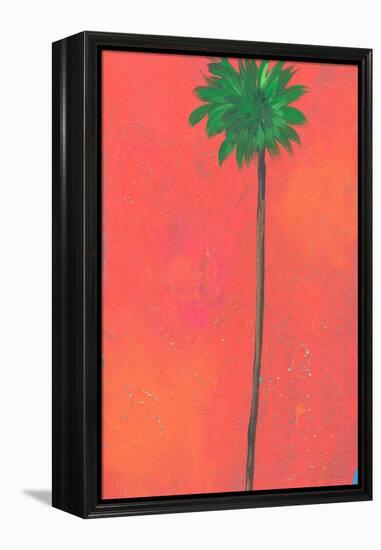 Single Palm Looking for Love-Jan Weiss-Framed Stretched Canvas