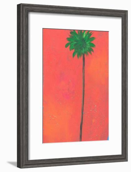Single Palm Looking for Love-Jan Weiss-Framed Art Print