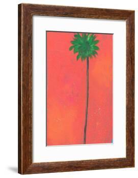 Single Palm Looking for Love-Jan Weiss-Framed Art Print