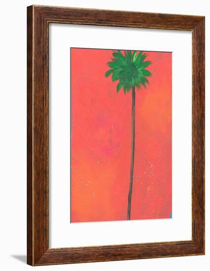 Single Palm Looking for Love-Jan Weiss-Framed Art Print