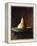 Single Pear in Bowl-David Jay Zimmerman-Framed Premier Image Canvas