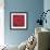 Single Red Anemone-Ivo-Framed Art Print displayed on a wall