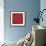 Single Red Anemone-Ivo-Framed Art Print displayed on a wall