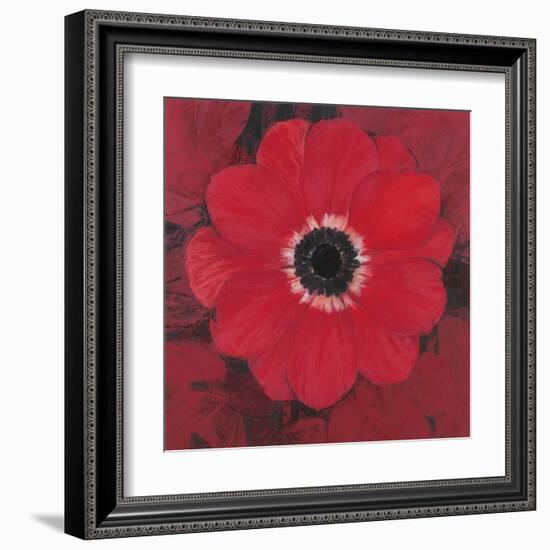 Single Red Anemone-Ivo-Framed Art Print